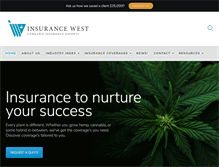 Tablet Screenshot of insuranceforcannabis.com